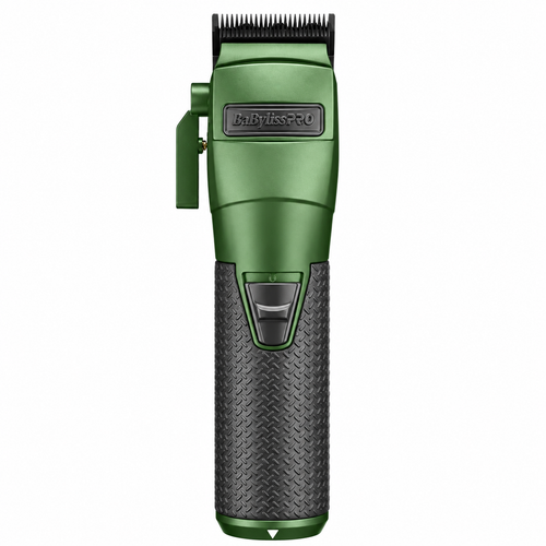 BaBylissPRO FXONE Matte Green Metal Clipper & Trimmer battery, charging base & cord LFX799GC+LFX899GC
