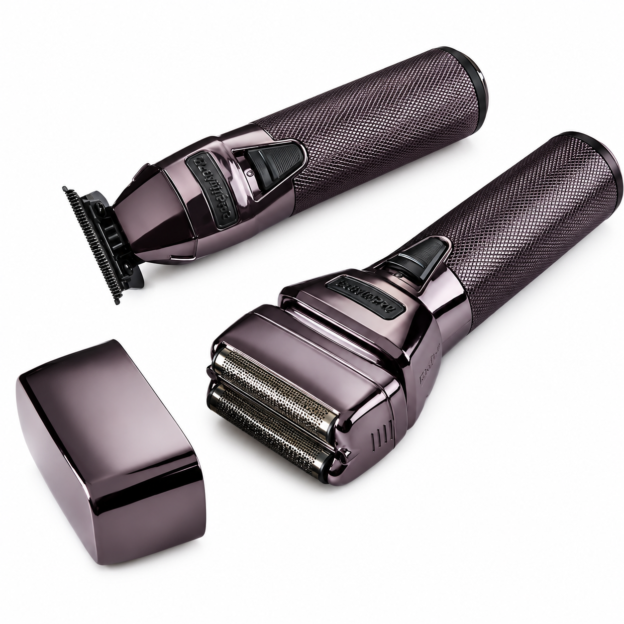 BaBylissPRO FXONE Nightfall Trimmer & Foil Shaver Set + Dual Battery Charger FX1FSTPTO
