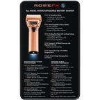 BaBylissPRO FXOne Cordless Double Foil Shaver Rose Gold FX79FSRG