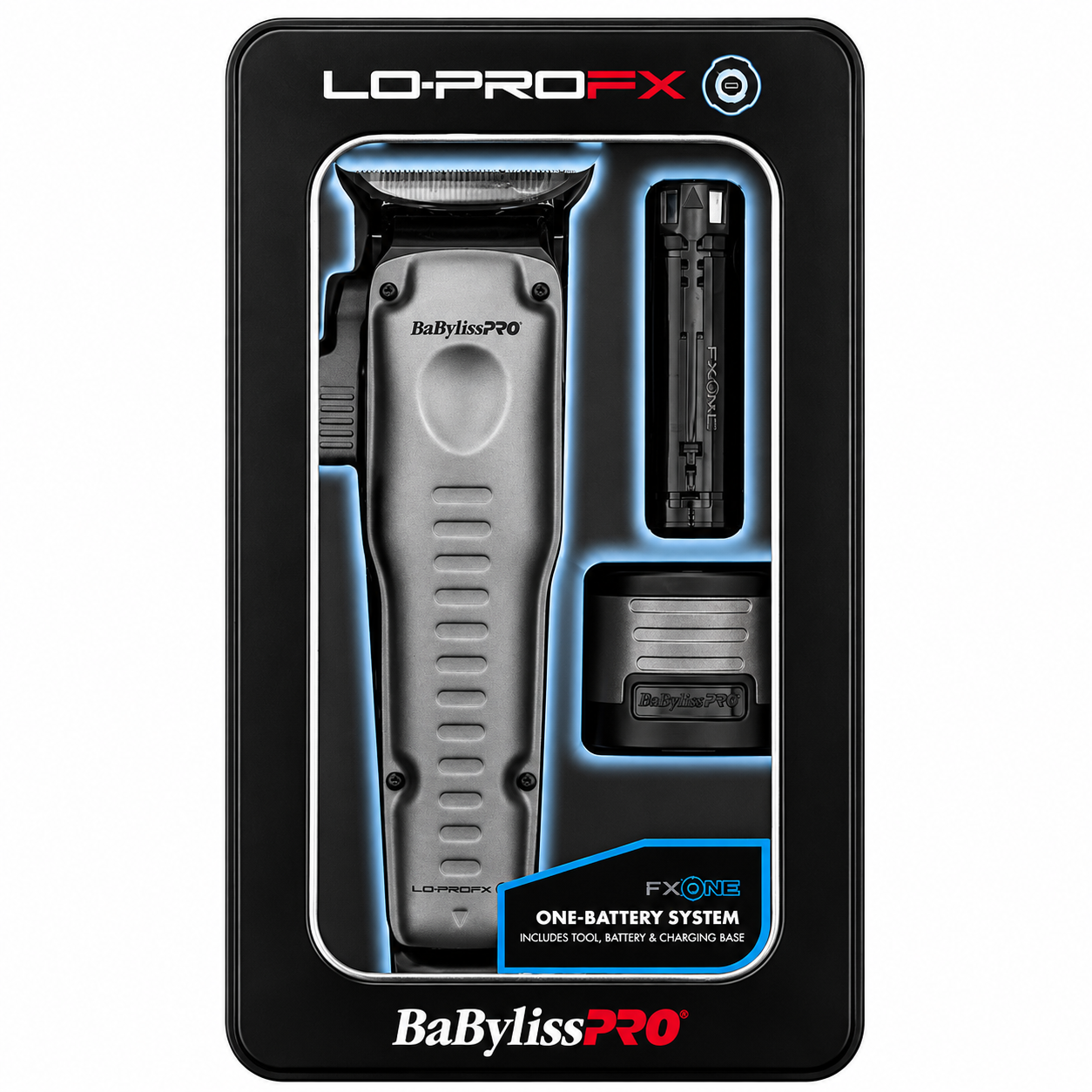 BaBylissPRO FXOne Lo-ProFX Cordless Clipper Gray FX829