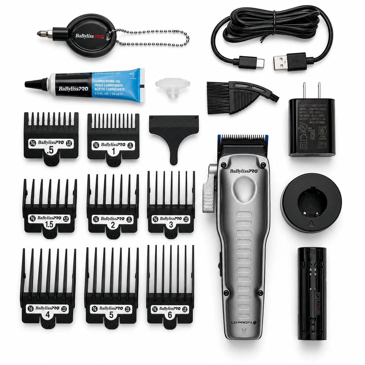 BaBylissPRO FXOne Lo-ProFX Cordless Clipper Gray FX829