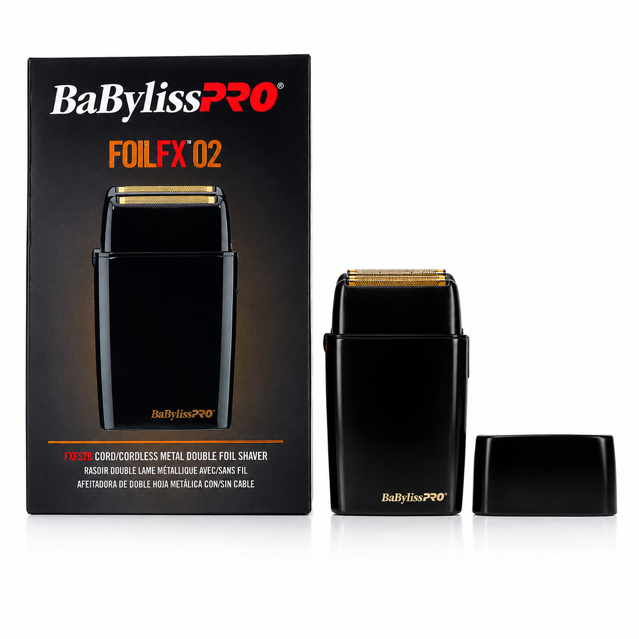 BaBylissPRO FoilFX Black Cordless Double Foil Shaver FXFS2B