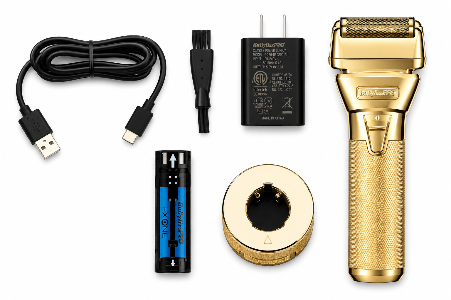 BaBylissPRO Fxone Gold FX Clipper, Trimmer & Shaver Combo FX899G + FX799G + FX79FSG