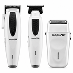BaBylissPRO GREY LithiumFX+ Limited Edition Clipper, Trimmer and Shaver 3-Piece Grooming Set FX673NSGY + FX773NGY + FXFS573GY