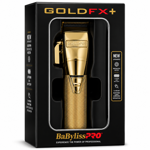 BaBylissPRO GoldFX+ All-Metal Lithium Cordless Clipper FX870NG