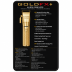 BaBylissPRO GoldFX+ All-Metal Lithium Cordless Clipper FX870NG