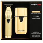 BaBylissPRO GoldFX+ All‑Metal Lithium Clipper FX870NG + FXLFHOLPKG + FXLRF1G