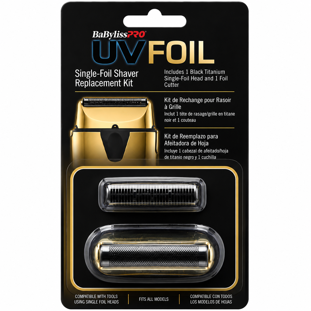 BaBylissPRO GoldFX+ All‑Metal Lithium Clipper FX870NG + FXLFHOLPKG + FXLRF1G