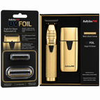 BaBylissPRO GoldFX Trimmer & UVFOIL Single Foil Shaver Combo – FXLFHOLPKG + UV Disinfecting Replacement Foil – FXLRF1G