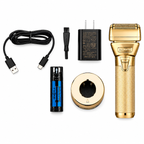 BaBylissPRO Gold Double Foil Shaver FXONE Professional Cordless Barber Shaver FX79FSG