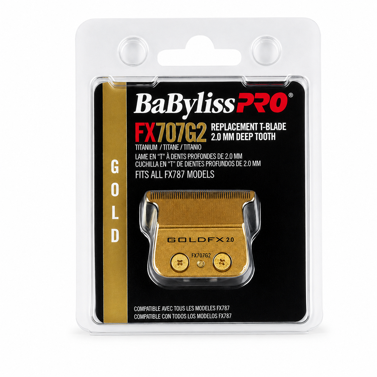 BaBylissPRO Gold Titanium Deep Tooth Trimmer Blade FX707G2
