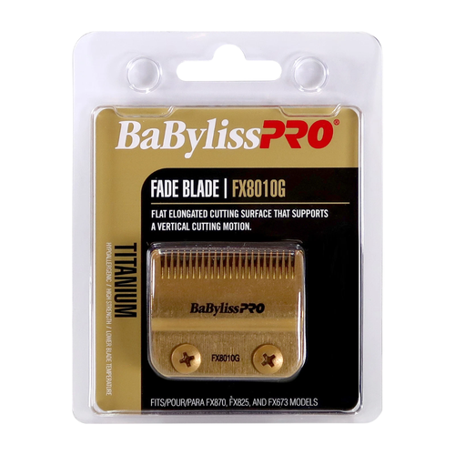 BaBylissPRO Gold Titanium Fade Clipper Blade FX8010G