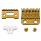 BaBylissPRO FXONE Gold FX Clipper with Gold Titanium MIM Precision Fade Blade Combo FX899G + FX8022G