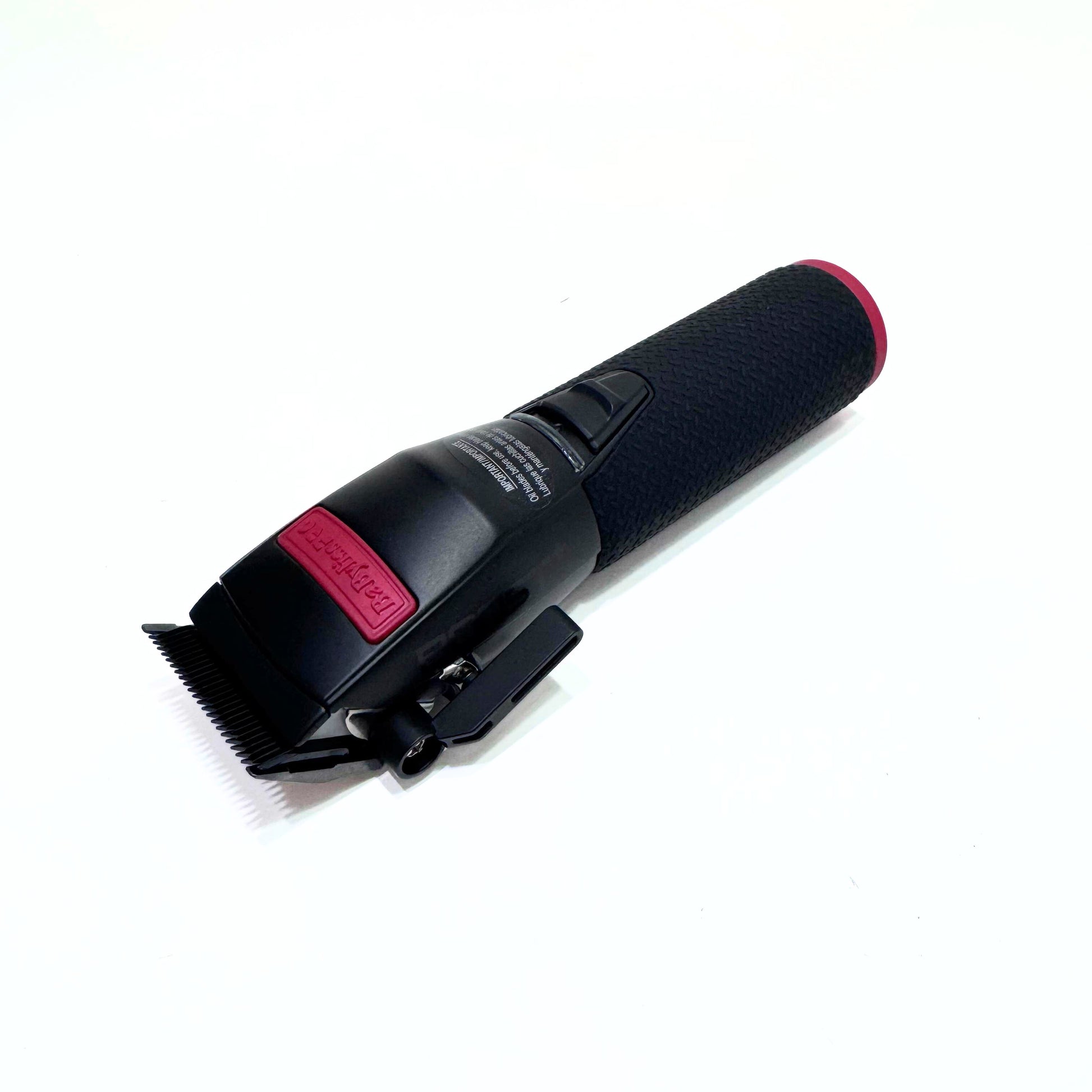 BaBylissPRO Influencer Collection Boost+ Clipper (Black/Red) FX870RI lying angle