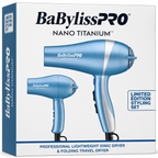 BaBylissPRO Lightweight Ionic Dryer & Folding Travel Dryer Prepack Set BNTPP70