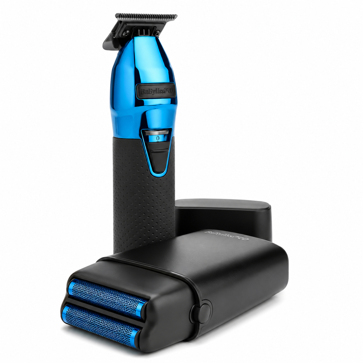 BaBylissPRO LimitedFX Black & Blue Trimmer & Foil Shaver Set FXDUOFS2TBL