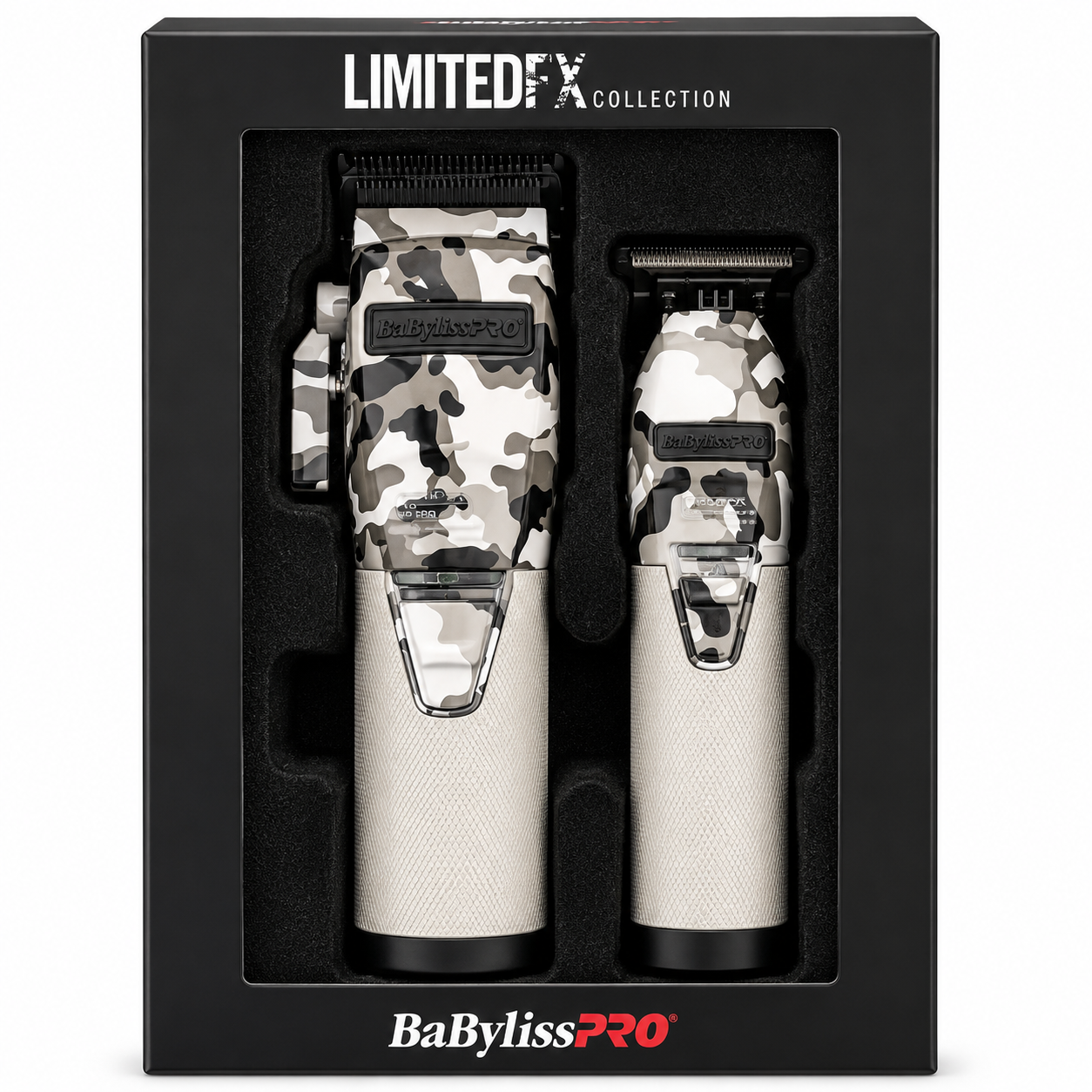 BaBylissPRO LimitedFX Camo Metal Lithium Clipper & Trimmer Set FXHOLPK2CAM