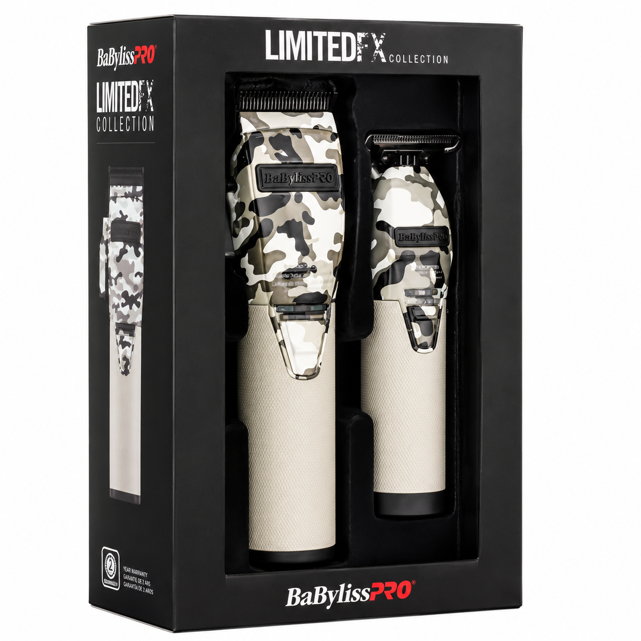 BaBylissPRO LimitedFX Camo Metal Lithium Clipper & Trimmer Set FXHOLPK2CAM