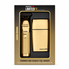 BaBylissPRO LimitedFX Gold Trimmer & Double Foil Shaver Combo FXDUOFS2TG