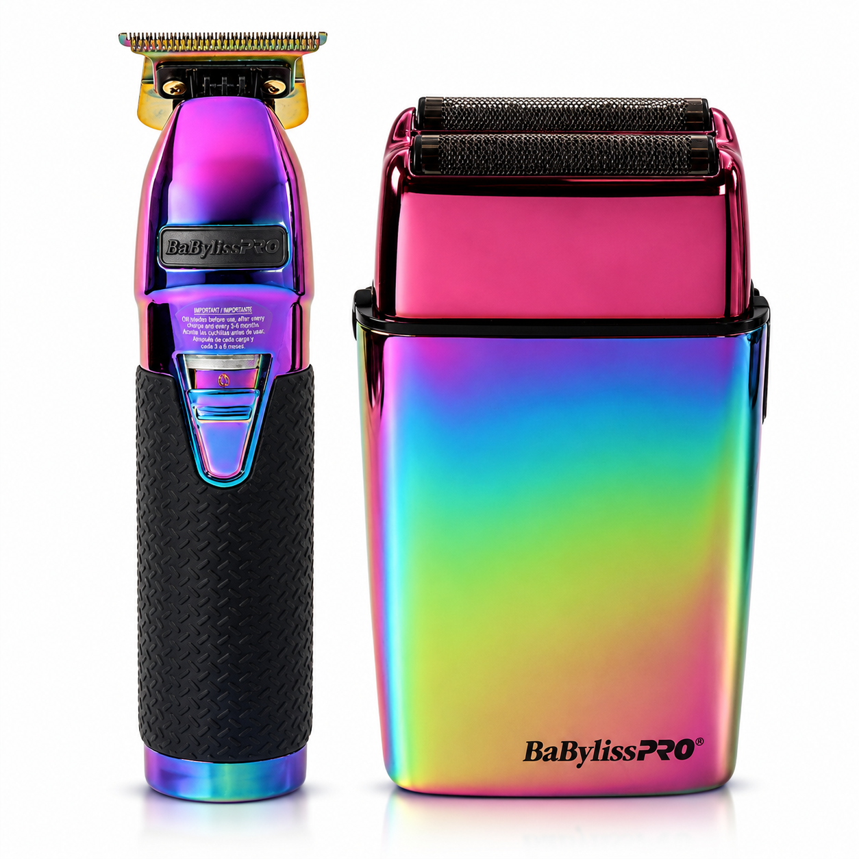BaBylissPRO LimitedFX Iridescent Trimmer & Double-Foil Shaver Combo FXDUOFS2TRB