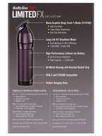 BaBylissPRO LimitedFX Midnight Purple Trimmer FX787NP