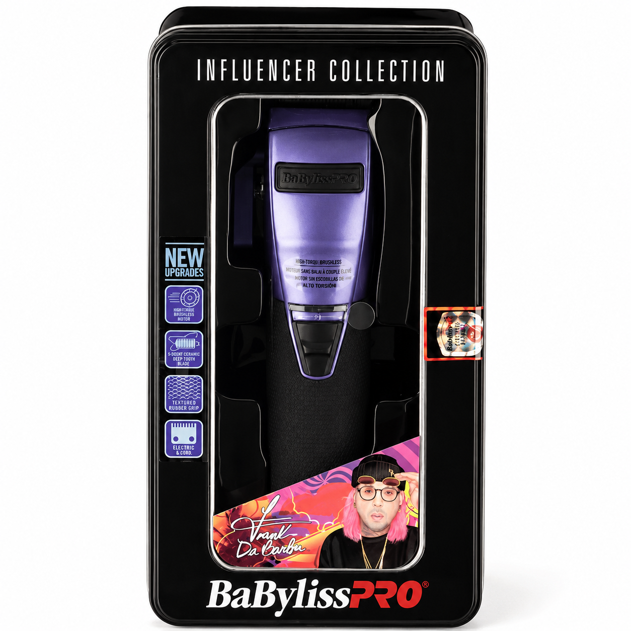 BaBylissPRO Limited Edition Influencer FX Boost+ Cordless Clipper Purple FX870PI