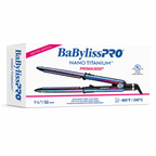 BaBylissPRO Limited Edition Iridescent Nano Titanium Prima 3000 Flat Iron BNTRB3000TUC
