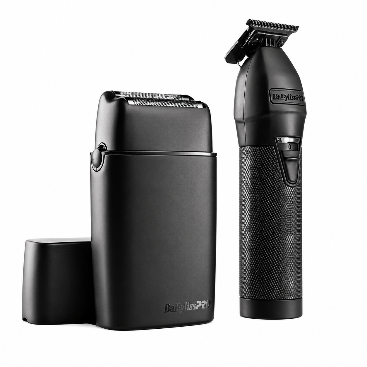 BaBylissPRO Limited Edition Matte Black Trimmer & Double Foil Shaver Combo FXDUOFS2TMB