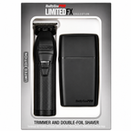 BaBylissPRO Limited Edition Matte Black Trimmer & Double Foil Shaver Combo FXDUOFS2TMB
