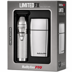 BaBylissPRO Limited Edition Silver Trimmer & Double Foil Shaver Combo FXDUOFS2TS