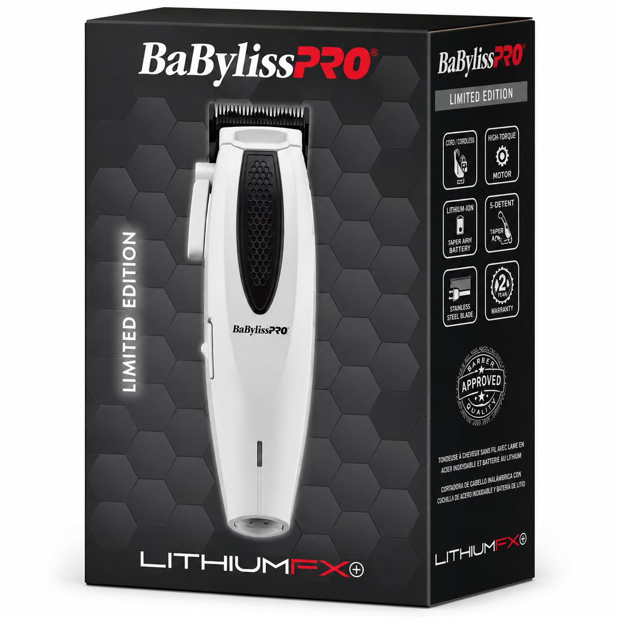 BaBylissPRO LithiumFX+ Limited Edition Cordless Clipper Grey FX673NSGY