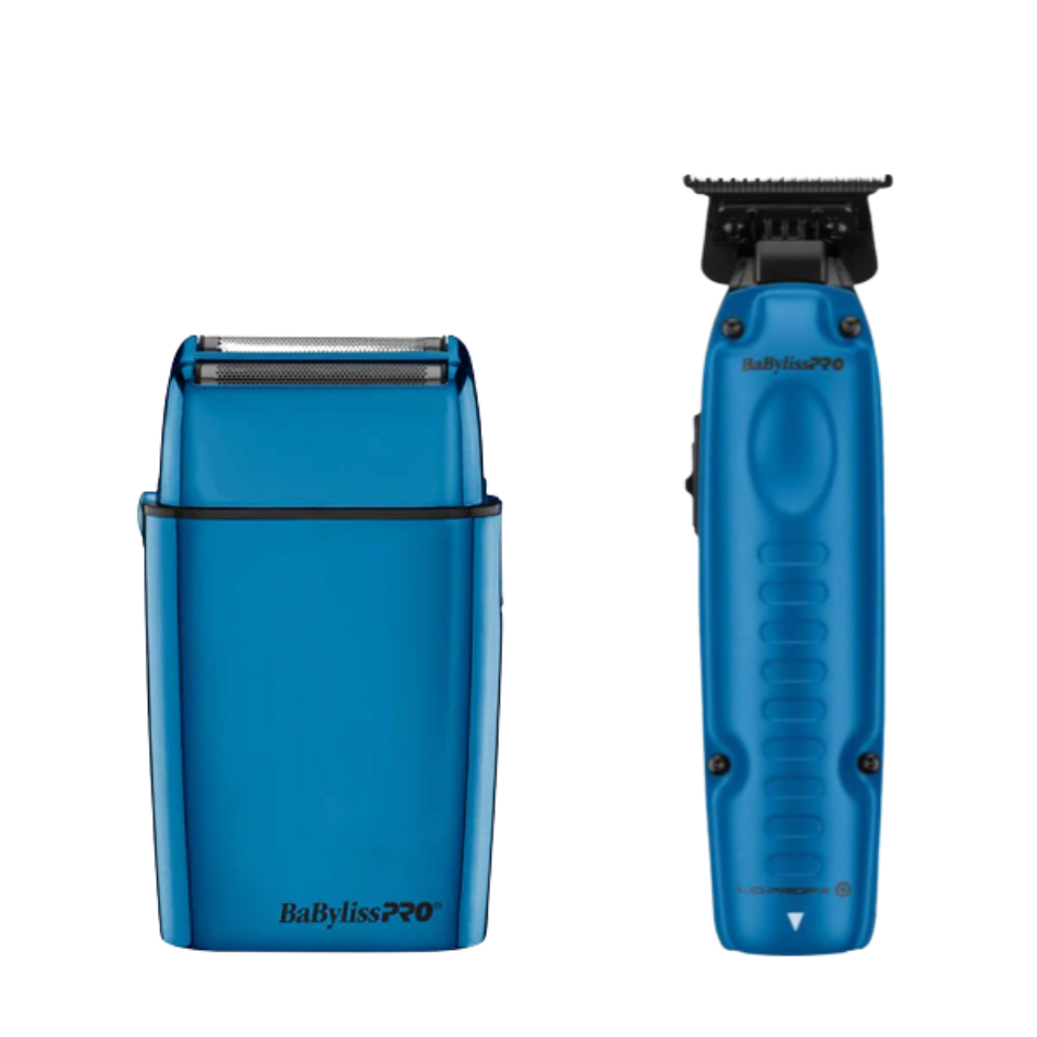 BaBylissPRO Lo-Pro FX Trimmer & Double-Foil Shaver Combo FXFS2BL+FX729BL