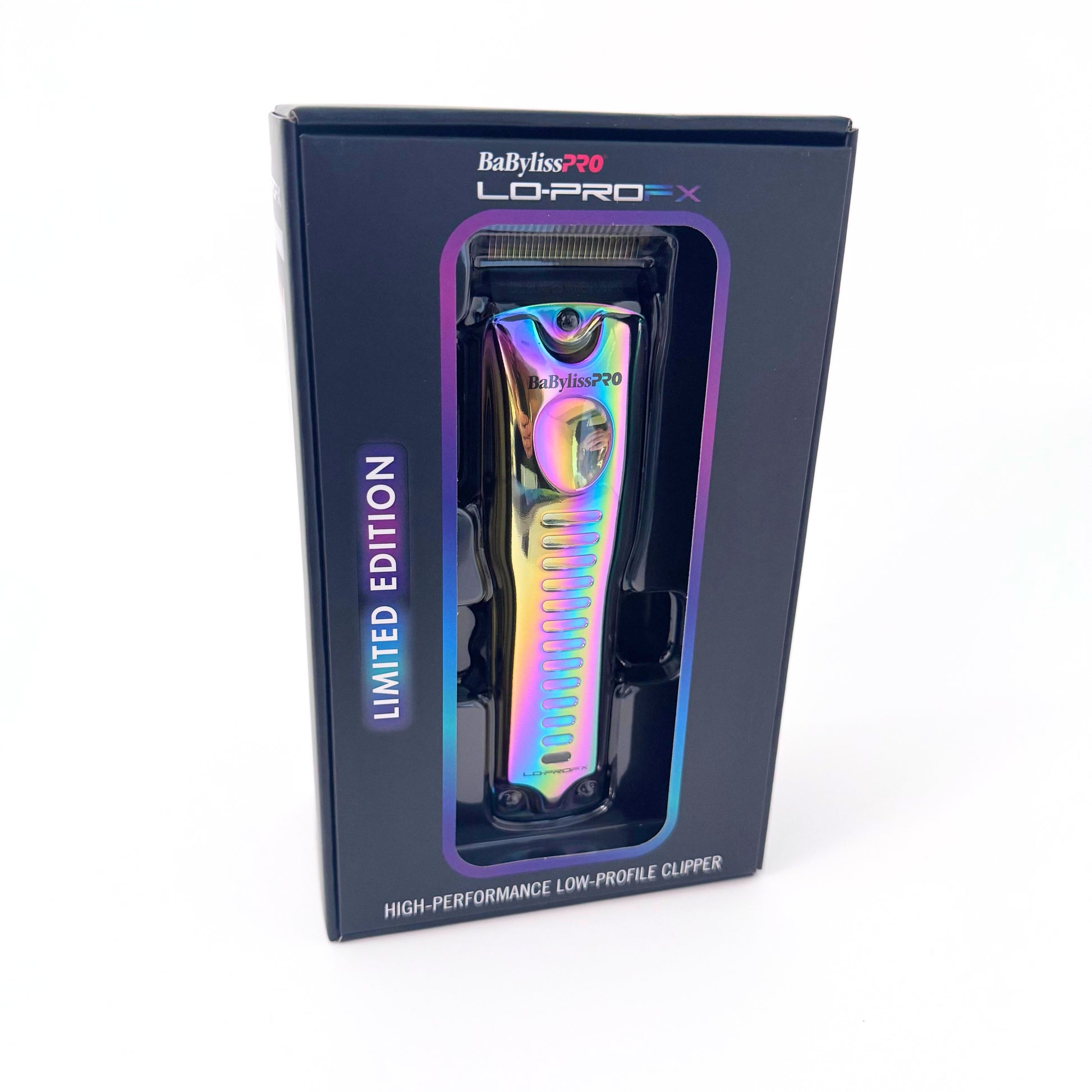 BaBylissPRO LoPROFX Iridescent Clipper FX825RB front box