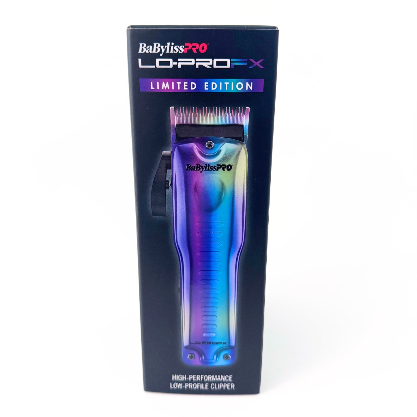 BaBylissPRO LoPROFX Iridescent Clipper FX825RB side 1 box