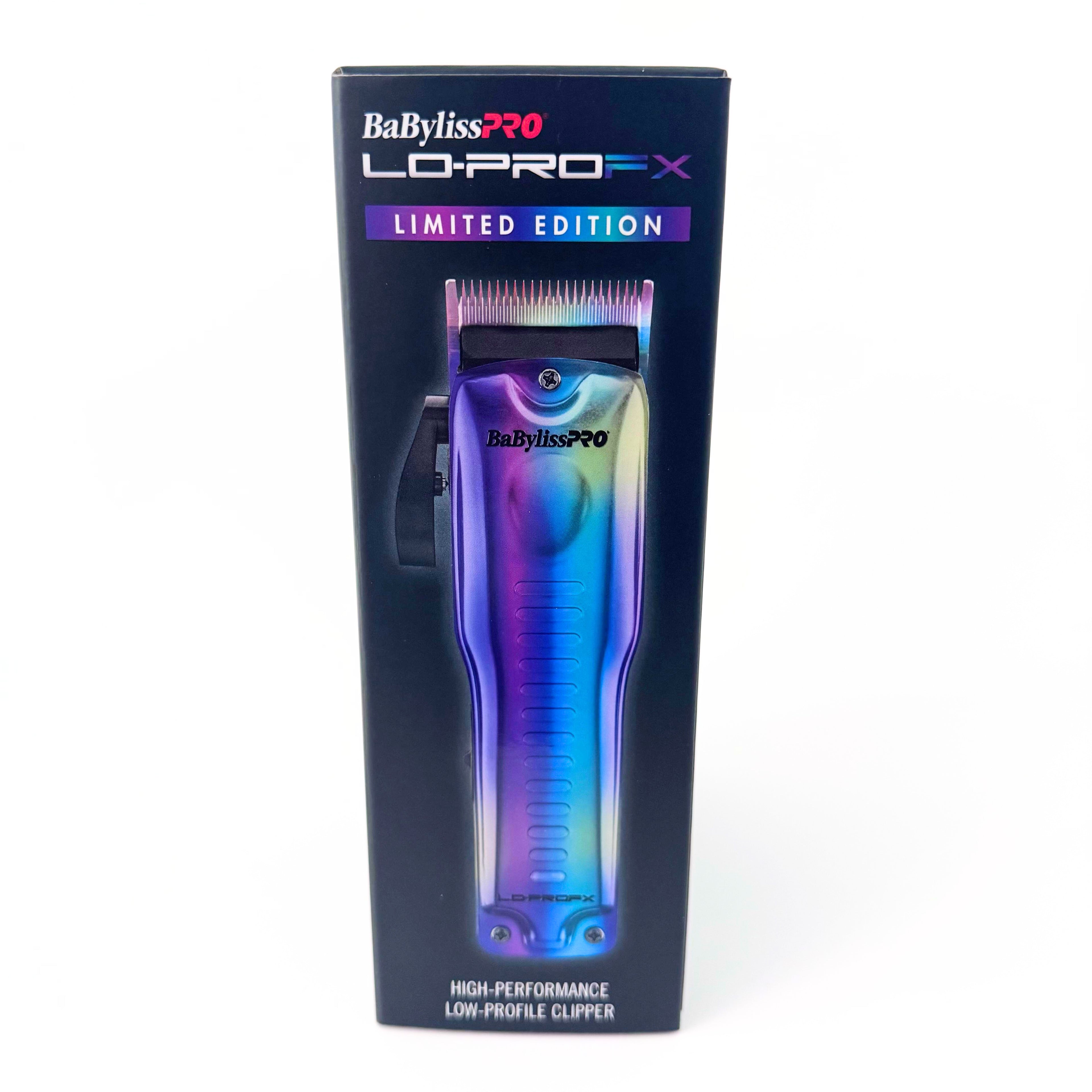 BaBylissPRO LoPROFX Iridescent Clipper FX825RB side 1 box