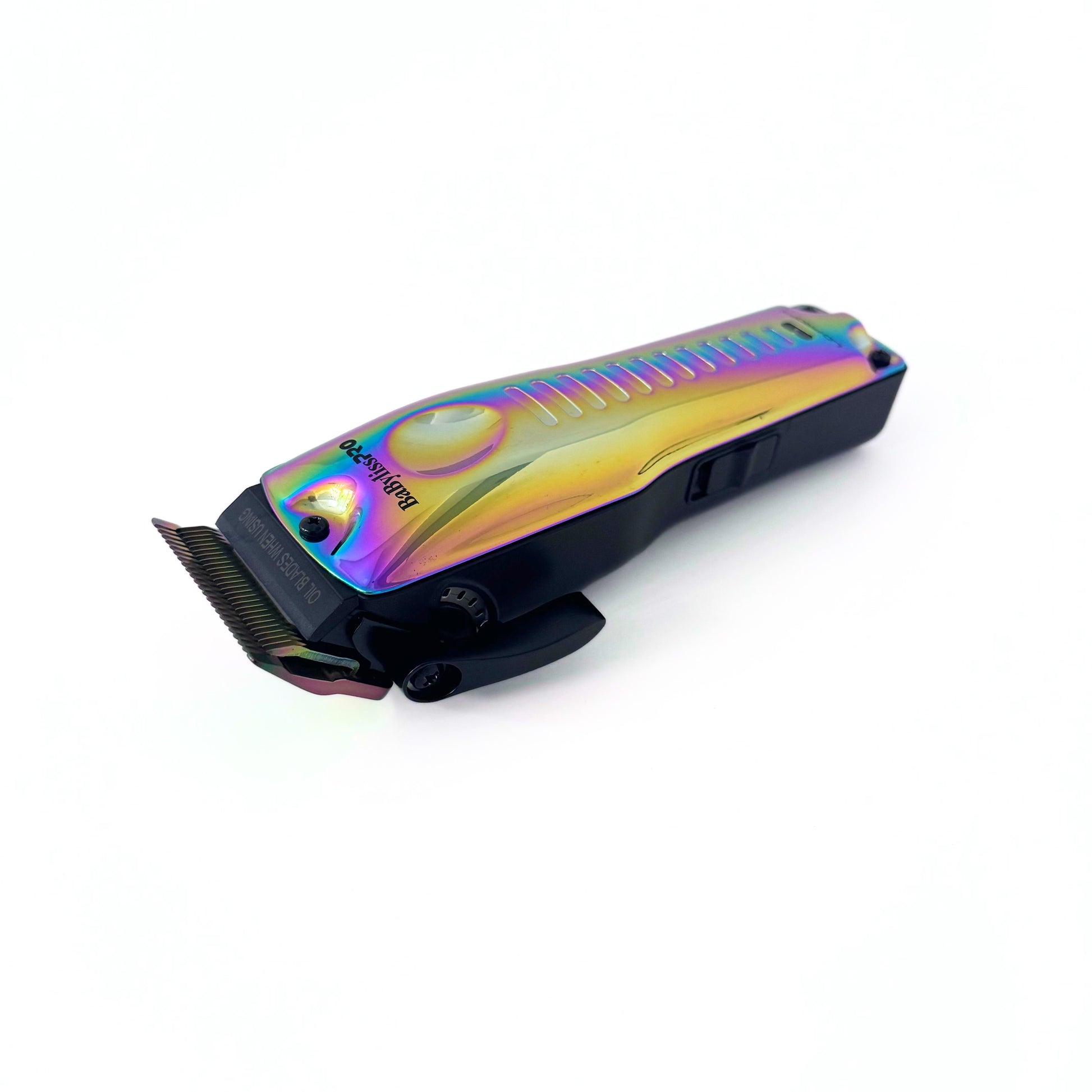 BaBylissPRO LoPROFX Iridescent Clipper FX825RB side clipper view