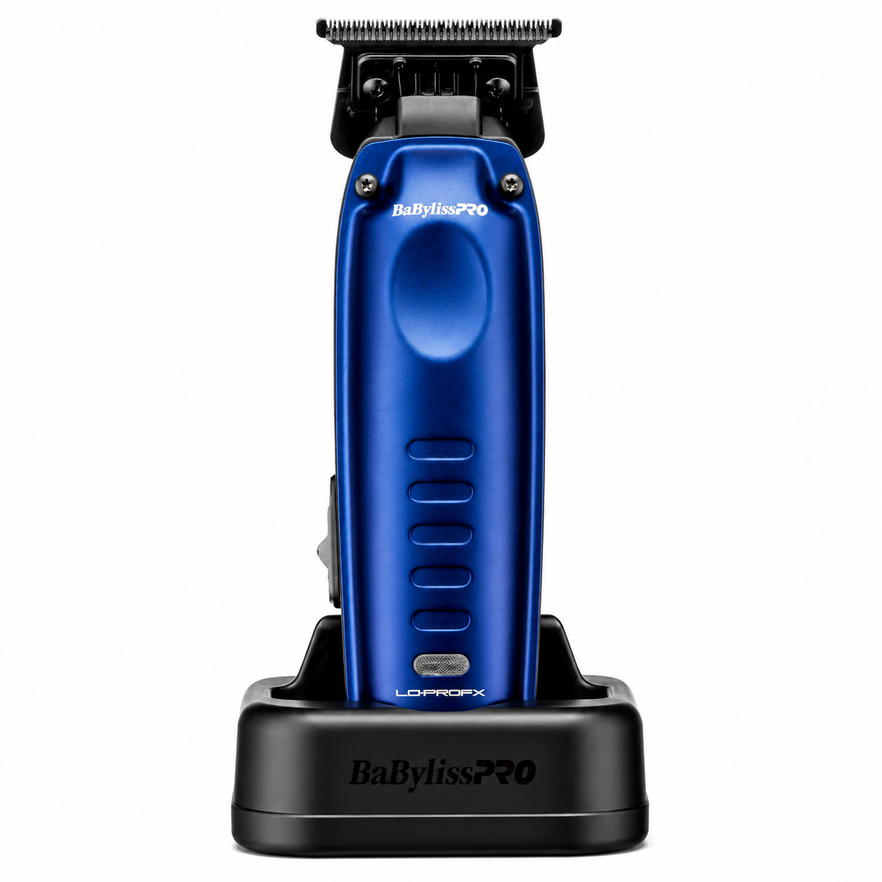 BaBylissPRO Lo‑ProFX Compact Trimmer Blue Graphite Deep‑Tooth T‑Blade, USB‑C FX72