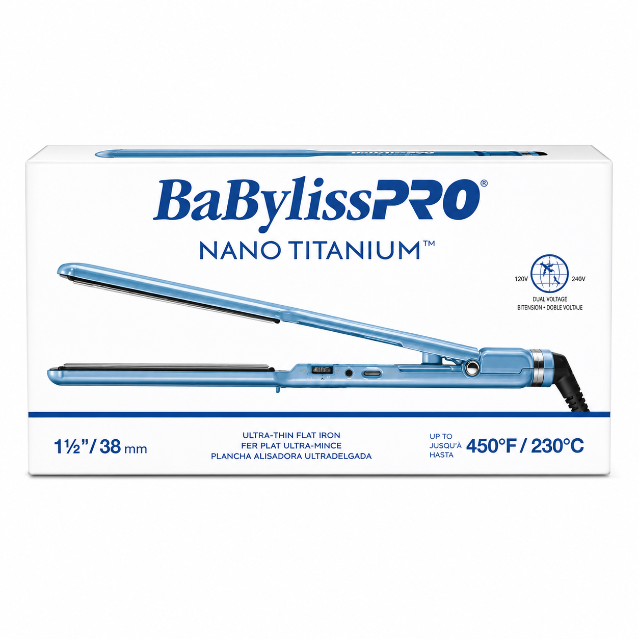 BaBylissPRO Nano Titanium 1½" Ultra-Thin Straightener BNT4073TUC