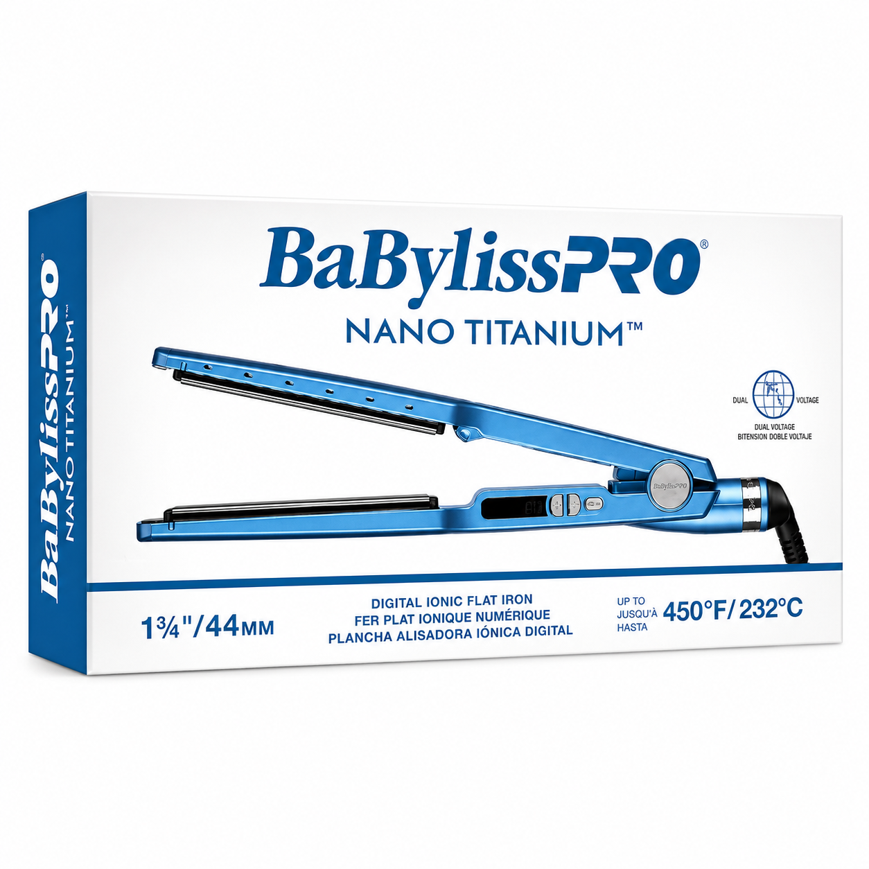 BaBylissPRO Nano Titanium 1¾" Vented Ionic Flat Iron BNT4094TUC