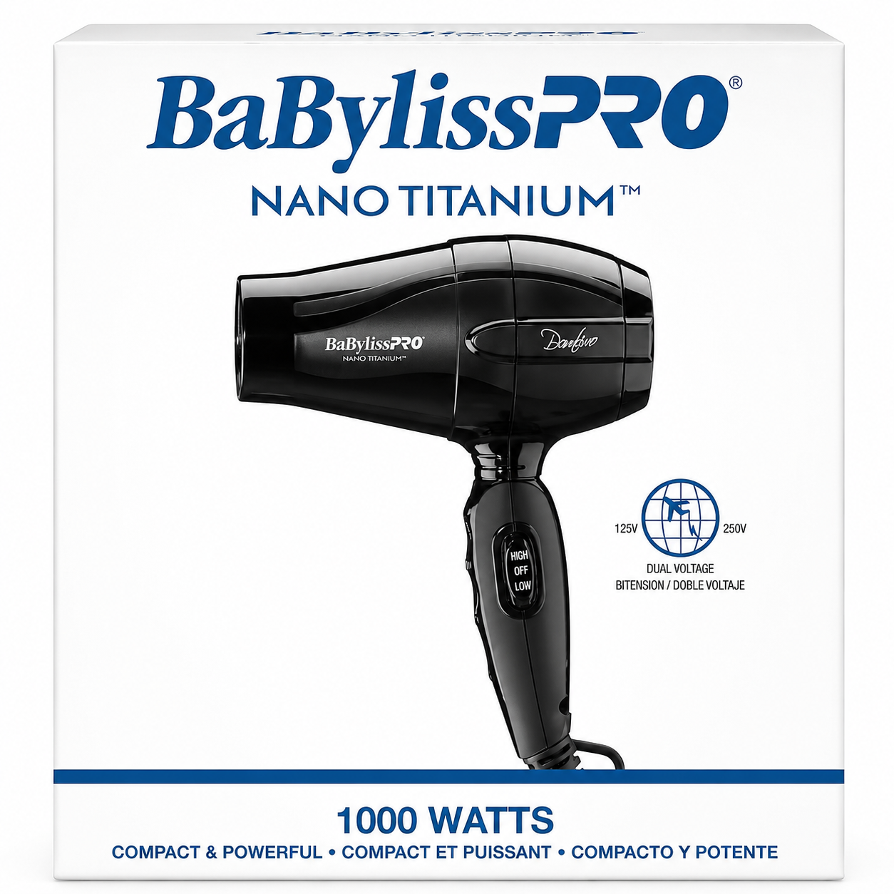 BaBylissPRO Nano Titanium Bambino Compact Dryer BNT551OUC