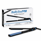 BaBylissPRO Nano Titanium Black & Blue 1 1/2" Ultra Thin Flat Iron BNTMB4073TUC