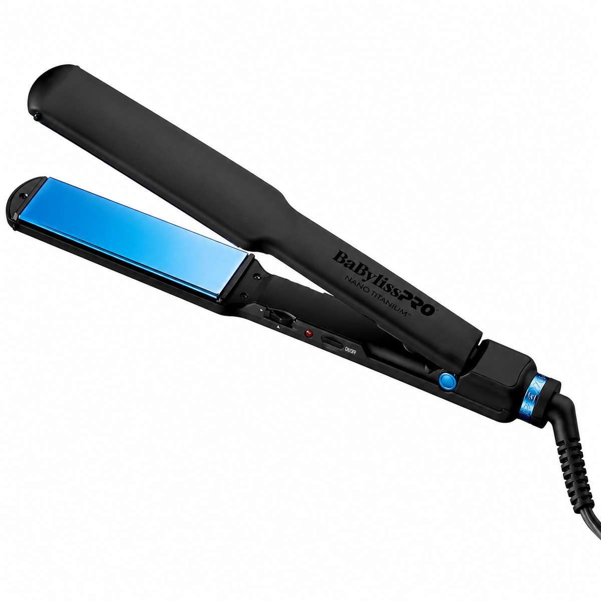 BaBylissPRO Nano Titanium Black & Blue 1 1/2" Ultra Thin Flat Iron BNTMB4073TUC