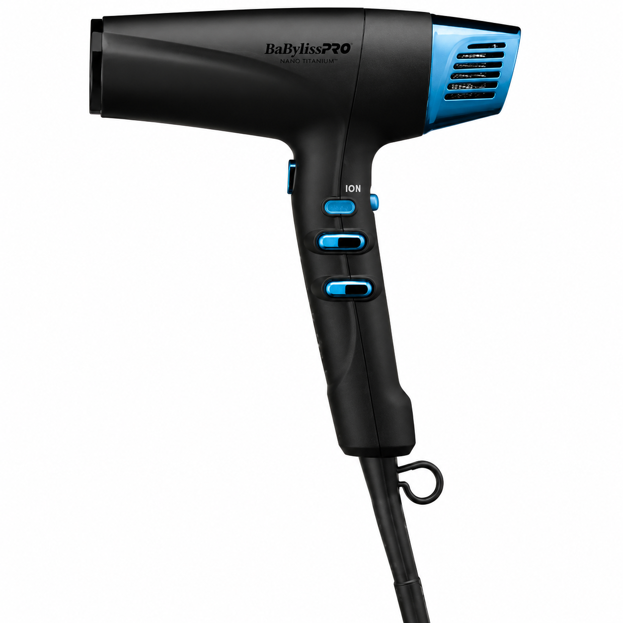 BaBylissPRO Nano Titanium Black & Blue High-Speed Ionic Hair Dryer BNTMB9100
