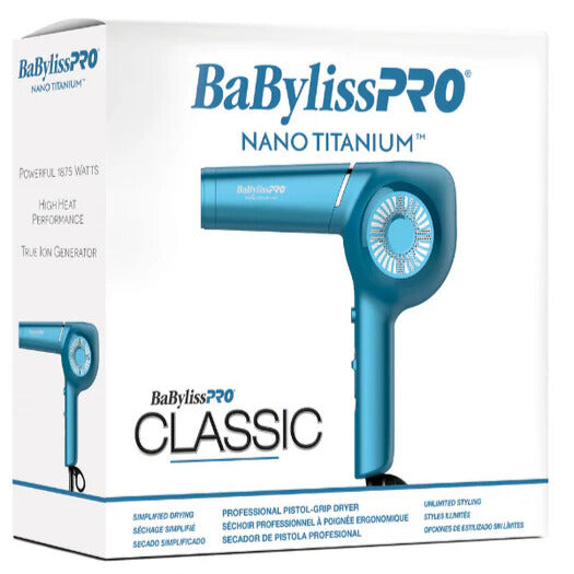 BaBylissPRO Nano Titanium Classic Pistol Hair Dryer #BNT5175UC