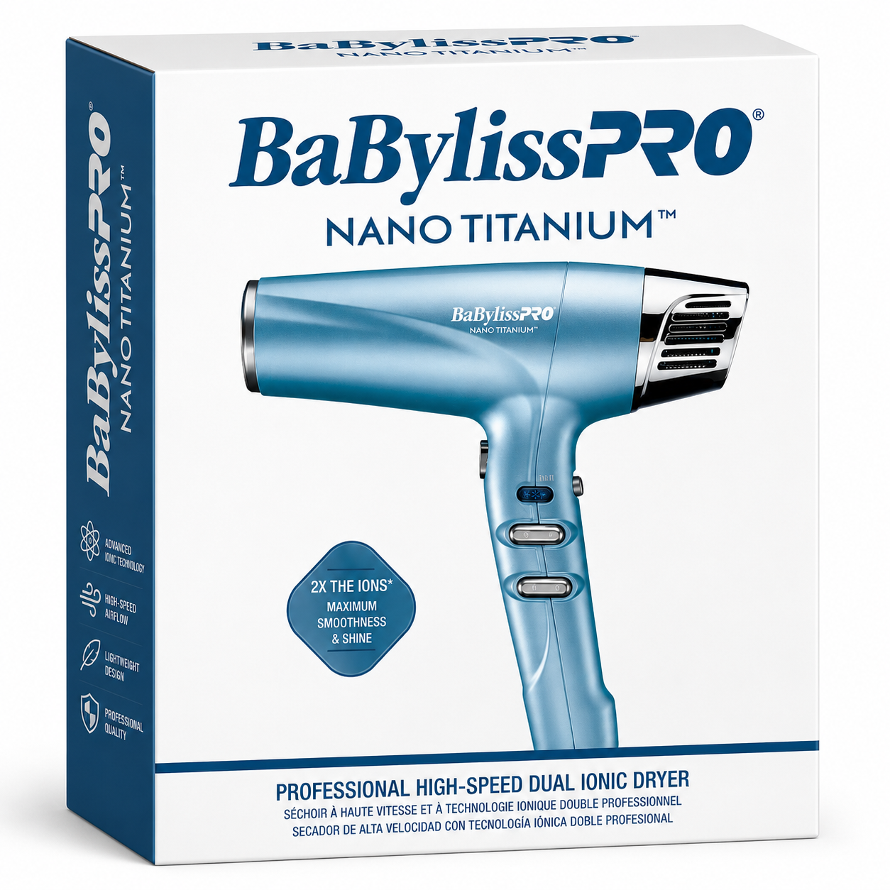 BaBylissPRO Nano Titanium Dual Ionic Dryer BNT9100