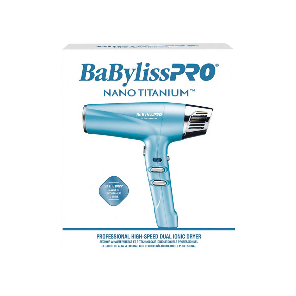 BaBylissPRO Nano Titanium Dual Ionic Dryer BNT9100 – High-Performance Dryer for Fast, Frizz-Free Results
