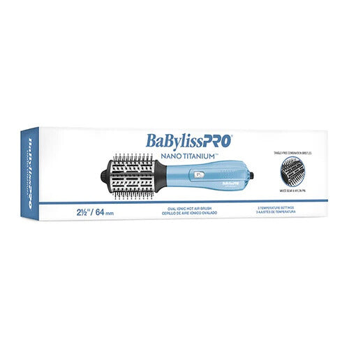 BaBylissPRO Nano Titanium Oval Ionic Blowout Brush 2.5" BNTHB250 box