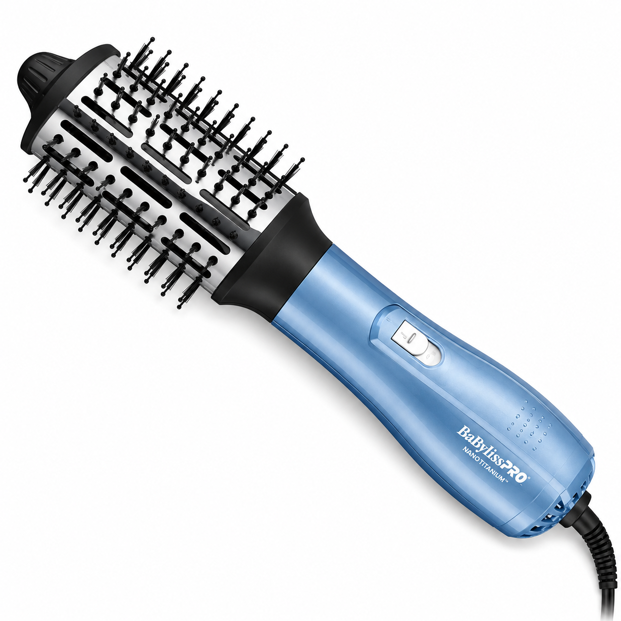 BaBylissPRO Nano Titanium Oval Ionic Hot Air Brush Volumizing Blowout Styler BNTHB250