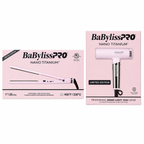BaBylissPRO Nano Titanium Pink Hair Dryer & 1" Ultra-Thin Flat Iron Combo BNTC9200PK & BNT4072TPK