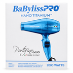 BaBylissPRO Nano Titanium Portofino Hair Dryer Blue BNTB6610N
